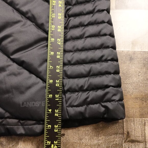 Lands’ End Insulated Cozy Fleece Lined Winter Coat Women's Small Black - Picture 5 of 12